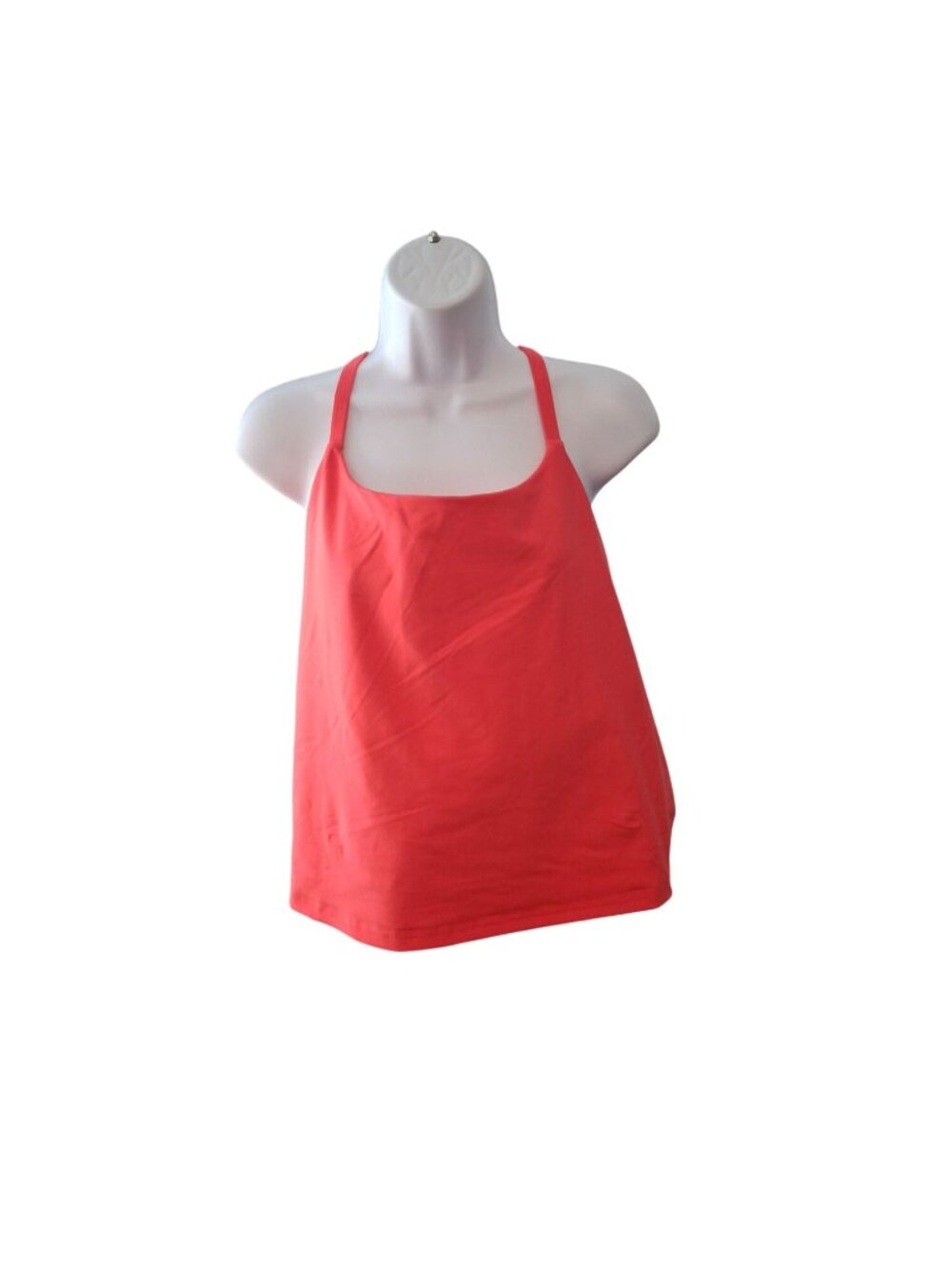 Old Navy Active PowerSoft Sports Bra 4X Coral Built In Bra Gym Athletisure